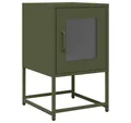 Produktbild: vidaXL Nachttisch Nachttisch Olivgrün 36x39x60,5 cm Kaltgewalzter Stahl (1-St)