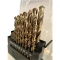 Produktbild: M42 Cobalt Bohrer Set 1-10mm 19tlg Edelstahl Hartmetall HSS Drill Bits