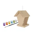 Produktbild: Eichhorn Outdoor DIY Futterhaus 14 x 14 x 24 cm Holz mit 6 Farben Bastelset