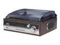 Produktbild: Inter Sales Denver Braun FM 3,5 mm AC 230 V 50 Hz Retro turntable with radio &