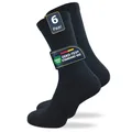Produktbild: GAWILO Herren Venensocken (6 Paar) | Ohne Gummibund & ohne Naht | Venenfreundliche, blickdichte Wellness Socken | Geeignet für Diabetiker (47-50, schwarz)