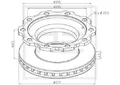 Produktbild: 046.377-00A Bremsscheibe Ø 377 E1 90R-02 C0236/0023 passend für BPW, KÖGEL
