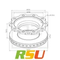 Produktbild: 2x Pe Automotive Bremsscheibe 046.377-00A Höhe 170 mm Lochkreis 335 mm