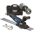 Produktbild: Präzisions-kreissäge 500w - Variable Geschwindigkeit - Inklusive Führungsschienen, 3 Sägeblätter Und Aufbewahrungskoffer - Ferm