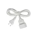 Produktbild: Brennenstuhl H03VVH2-F 2x0,75 - Spannungsversorgungs-Verlängerungskabel - Eurostecker (M) - IEC 60906-1 (W) - 3,0m - weiß (1161660)