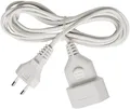 Produktbild: Brennenstuhl Kunststoff-Verlängerungskabel (Verlängerungskabel für den Innenbereich, 3m Kabel, mit Euro-Stecker und Kupplung) weiß