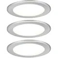 Produktbild: Paulmann LED Möbeleinbauleuchten 3er-Set  rund 65mm 3x2,5W 3x180lm 230/12V  3000K Eisen gebürstet 93116