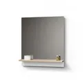 Produktbild: BADSPIEGEL Timavo Weiß 60 x 67 cm mit Regal