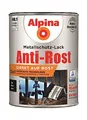 Produktbild: Alpina Metallschutzlack matt – Schwarz – Anti-Rost-Lack für einen Langzeit-Korrosionsschutz – Witterungs- und UV-beständig – 2,5L
