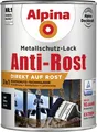 Produktbild: Alpina Metallschutz-Lack Anti-Rost 2,5 l schwarz matt Metallack Schutzlack