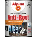 Produktbild: Alpina Anti Rost Metallschutz Lack 3in1 Schutzlack Rostlack Matt Schwarz 2,5L