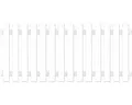 Produktbild: Vorgartenzaun Lightline 180 x 80 cm weiß