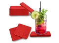 Produktbild: wortek Getränkeuntersetzer Filz-Untersetzer Eckig für Gläser 8er Tischset, Zubehör für Tisch & Gläser, Set, 8-tlg., cm