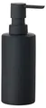 Produktbild: Zone Denmark Solo Seifenspender, Flüssigseifenspender, Badaccessoires, Porzellan mit Soft Touch-Beschichtung, 6x15,5 cm, 0,3 Liter, Schwarz