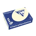 Produktbild: Clairefontaine 2204C - Ries Druckerpapier / Kopierpapier Trophee, intensive Farben, DIN A4, 210g, 250 Blatt, Elfenbein, 1 Ries