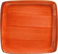 Produktbild: Bonna 6x Servierplatten Speiseteller Essteller Platte Porzellan Geschirr rechteckig Orange Creme Aura Terracotta Moove 32x30cm Kantenschutz