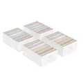 Produktbild: SONGMICS Kleiderschrank-Organizer 4er Set, Aufbewahrungsbox 6 Fächer, Schubladen-Ordnungssystem, Ordnungsboxen faltbar, 42 x 30 x 17 cm, für Hosen, Kleidung, wolkenweiß RUS009W04