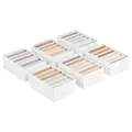 Produktbild: SONGMICS Kleiderschrank-Organizer 6er Set, Aufbewahrungsbox 6 Fächer, Schubladen-Ordnungssystem, Ordnungsboxen faltbar, 42 x 30 x 17 cm, für Hosen, Kleidung, wolkenweiß RUS009W03