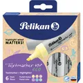 Produktbild: Pelikan Textmarker 490 eco Set aus 6 Pastell-Farben im Etui (6 x) (823432)