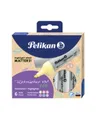 Produktbild: Pelikan Textmarker 490 eco 6 Stücke Mehrfarbig Meißel Recycelbarer Kunststoff Fett/Fein/Mittel 1 mm Set aus 6 Pastell-Farben im Etui (823432)