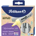 Produktbild: Pelikan Textmarker 490 eco Set aus 6 Pastell-Farben im Etui