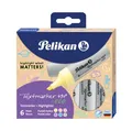 Produktbild: Pelikan Textmarker 490 eco, 6 Pastell-Farben, 6 Stück, mit Keilspitze