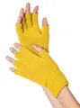 Produktbild: Metamorph Kostüm Fingerlose Strickhandschuhe gelb, Mit Fingerspitzengefühl für 80er Jahre Outfits - oder dem Alltag in