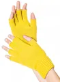 Produktbild: Fingerlose Strickhandschuhe gelb - Mit Fingerspitzengefühl für 80er Jahre