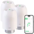 Produktbild: revolt 3er-Set Heizkörper-Thermostate mit App-Programmierung, Bluetooth