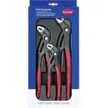 Produktbild: Knipex 00 20 09 V02 Werkstatt Wasserpumpenzangen-Set 3teilig Einstellung per Knopfdruck, Selbstklemmeffekt, Feinverstellung