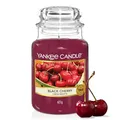 Produktbild: Yankee Candle Duftkerze im Glas (groß) | Black Cherry | Kerze mit langer Brenndauer bis zu 150 Stunden | Perfekte Geschenke für Frauen