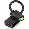 Produktbild: Adapterkabel Hdmi Adapter (weiblich) - Mini Hdmi (männlich) 4k 60 Hz Ethernet Hec Arc Audio 32 Kanäle 22 Cm Schwarz - Ugreen