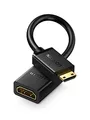 Produktbild: UGREEN Mini HDMI Adapter 4K Mini HDMI auf HDMI Adapter 18Gbit/s unterstützt 3D, Ethernet ARC kompatibel mit Raspberry Pi Zero 2 W, Canon Kamera(20CM)