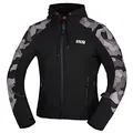 Produktbild: IXS Moto Camo Motorrad Zip Hoodie, schwarz/camouflage, L