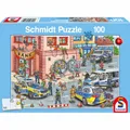 Produktbild: Schmidt Spiele Polizeieinsatz Kinderpuzzle Kinder Puzzle Kinderpuzzles 100 Teile