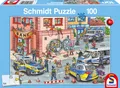 Produktbild: Spiele 56450 Polizeieinsatz 100 Teile Kinderpuzzle