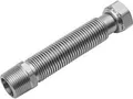 Produktbild: Flexo-ExDrop Edelstahlwellrohr flexibel ausziehbar I/A mit Dichtung Gewinde: IG 1 Zoll, kegeliges Außengewinde R 1 Zoll Länge: 130-220 mm