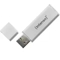 Produktbild: Intenso USB-Stick Alu Line, 128 GB, silber, bis 28 MB/s, mit Metallgehäuse