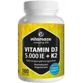 Produktbild: Vitamin D3 K2 5000 I.e./100 Μg Hochdosiert Tabletten