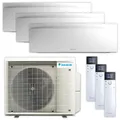 Produktbild: DAIKIN Multisplit Klimaanlage Set | Emura 3 | Mattweiß | 3x 2,5 kW