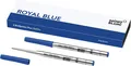 Produktbild: 2x Montblanc Ballpoint/Kugelschreiber Mine M Royal Blue/ Blau - Refill/Ersatz