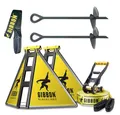 Produktbild: Gibbon Slackline Slackline-Set Independence Kit Classic, Wetterbeständige Konstruktion