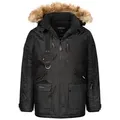Produktbild: Geographical Norway Winterjacke Herren Winterjacke Parka mit Kapuze H-356 schwarz XL