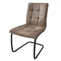 Produktbild: Riess Ambiente riess-ambiente Stuhl MODENA - Industrial Freischwinger vintage taupe mit Ziersteppung