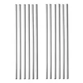 Produktbild: GRÄWE Strohhalme, 12er Set, silberne Trinkhalme aus Edelstahl, spülmaschinengeeignet, wiederverwendbar Metall Strohhalm,