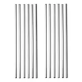 Produktbild: Strohhalme 12er Set silberne Trinkhalme aus Edelstahl spülmaschinengeeignet w...