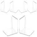 Produktbild: VMUTGA 6PCS Klarer Buchstützen, Buchständer aus Acryl, Buchstütze für Büro Schule Bibliothek, Schlafzimmer Transparente Dekoration