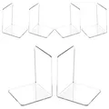 Produktbild: 6PCS Klarer Buchstützen, Buchständer aus Acryl, Buchstütze für Büro Schule Bi...