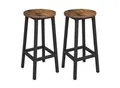 Produktbild: Boxxx Barhocker-Set , Braun, Schwarz , Metall , Recyclingholz , Schichtholz , eckig , 32x65x30 cm , Typenauswahl, abwischbar , Esszimmer, Barmöbel, Barhocker
