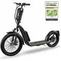 Produktbild: E-Scooter mit Straßenzulassung - XI-1200-S - LongRange 20Ah, Elektro Scooter mit ABE, eKFV Zulassung, Elektroroller Faltbar, Roller EScooter - sch... - Schwarz